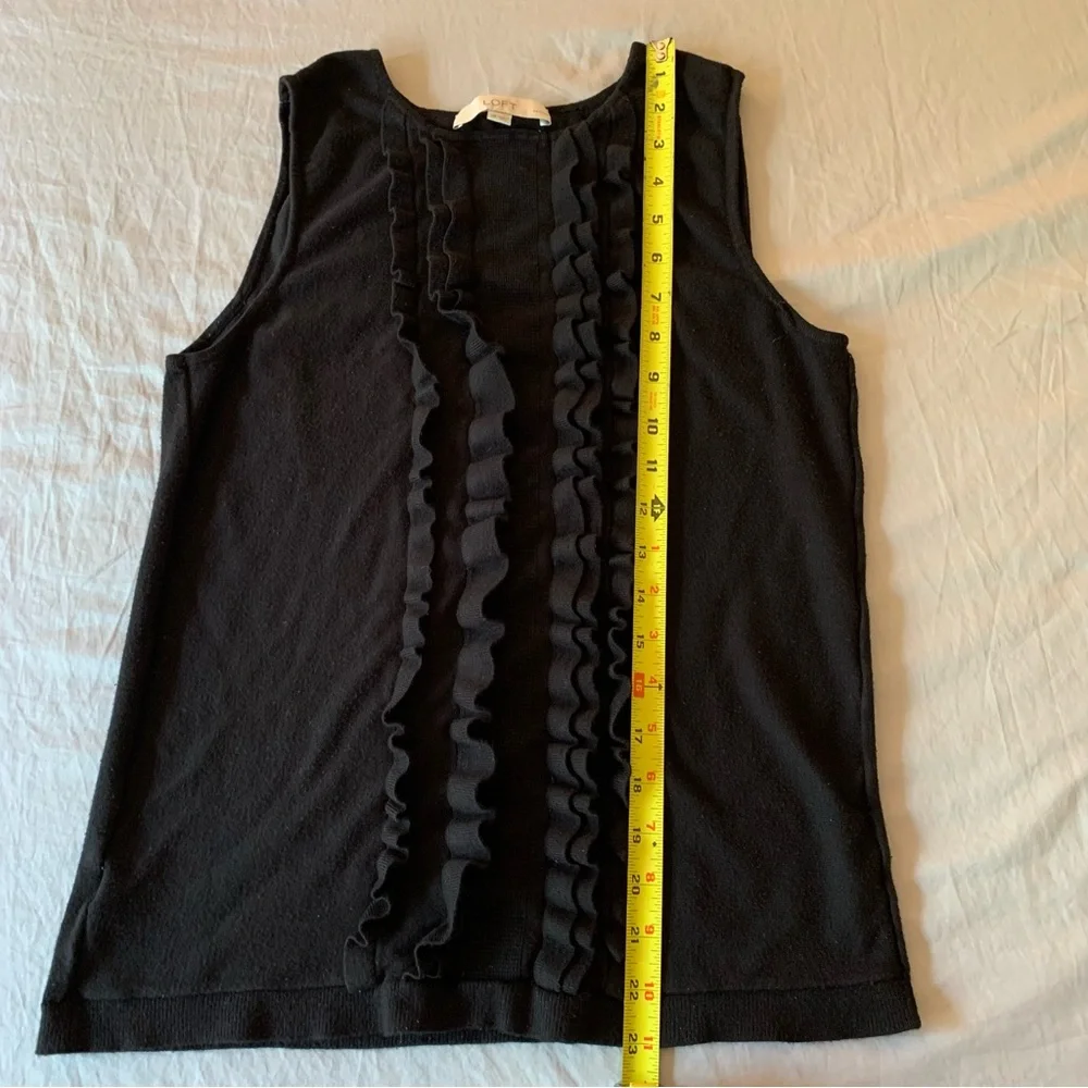 Loft Petites Ruffled Top Size MP - Picture 8 of 8